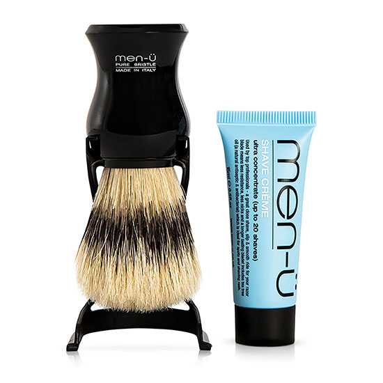 men-ü Barbiere Shave Brush & Stand Black