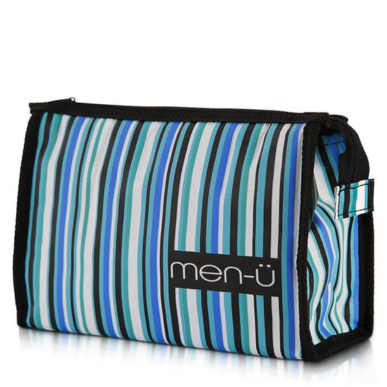 men-ü Stripes Toiletry Bag Blue/White/Green
