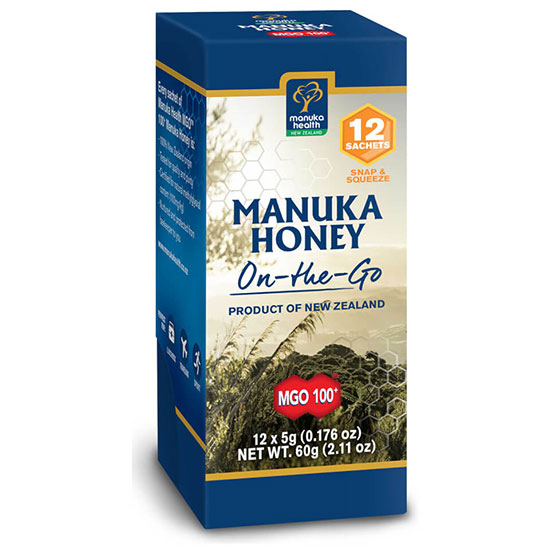 Manuka Health MGO 100+ Pure Manuka Honey Snap Pack Pack Of 12