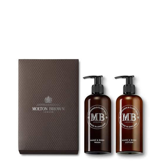 Molton Brown 1971 Mandarin & Clary Sage Wash & Lotion Gift Set 2 x 300ml