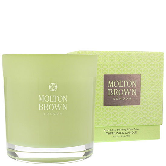 Molton Brown Dewy Lily Of The Valley & Star Anise Three Wick Candle 17 oz