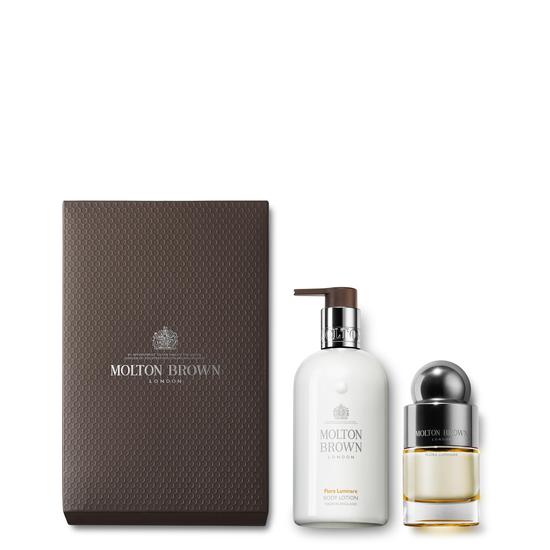 Molton Brown Flora Luminare Fragrance Lotion Set 2 oz
