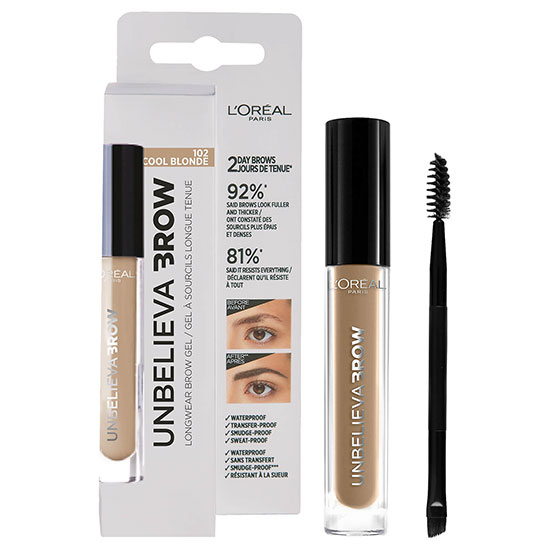 L'Oreal Paris Unbelieva Brow Long Lasting Brow Gel 102-Cool Blonde