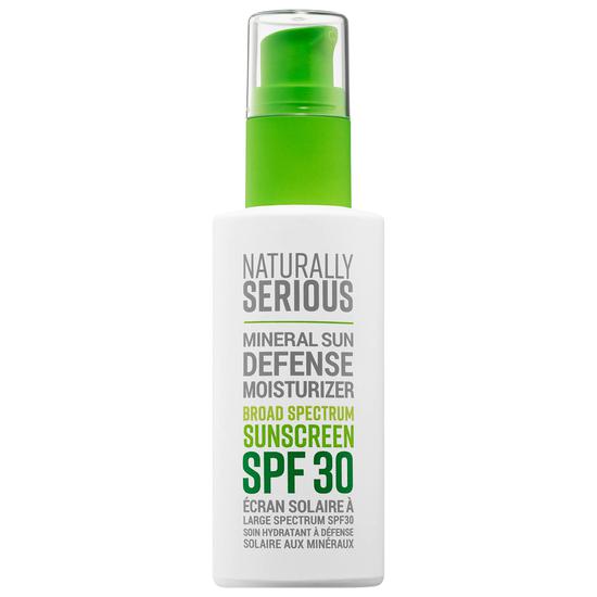 Naturally Serious Mineral Sun Defense Moisturizer Broad Spectrum Sunscreen SPF 30 2 oz