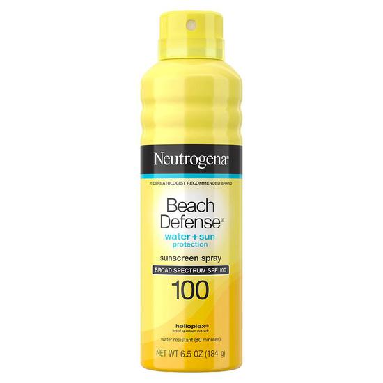 Neutrogena Beach Defense Oil-Free Body Sunscreen Spray SPF 100 6 oz
