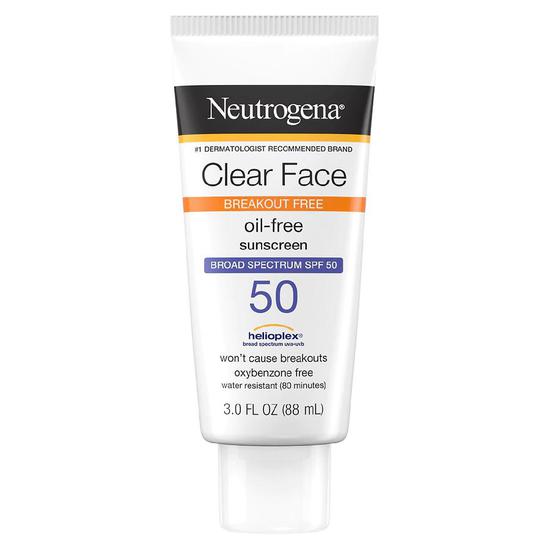 Neutrogena Clear Face Breakout Sunscreen SPF 50