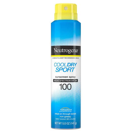 Neutrogena Cooldry Sport Water-Resistant Sunscreen Spray SPF 100 5 oz