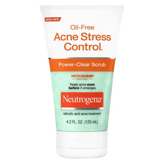Neutrogena Oil Free Acne Stress Control Power Clear Scrub 4 oz