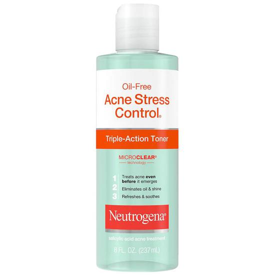 Neutrogena Oil Free Acne Stress Control Triple Action Toner 8 oz