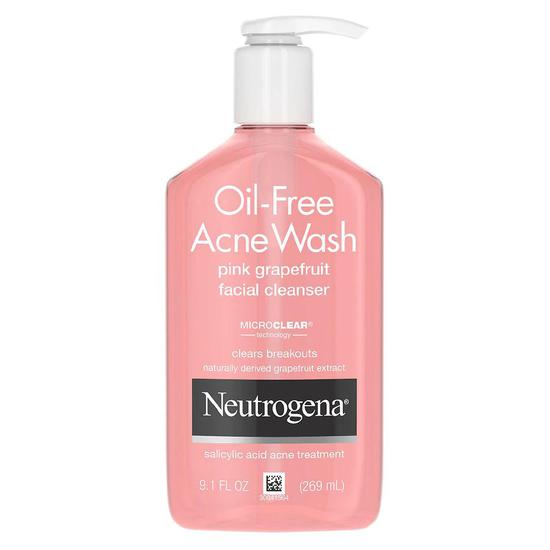 Neutrogena Oil-Free Acne Wash Pink Grapefruit Cream Cleanser 9 oz