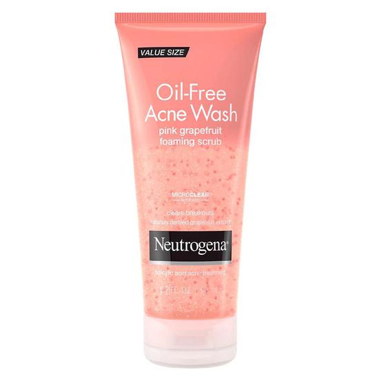 Neutrogena Oil-Free Acne Wash Pink Grapefruit Foaming Scrub 7 oz