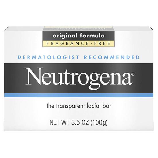 Neutrogena Original Face Soap Bar Fragrance Free 4 oz