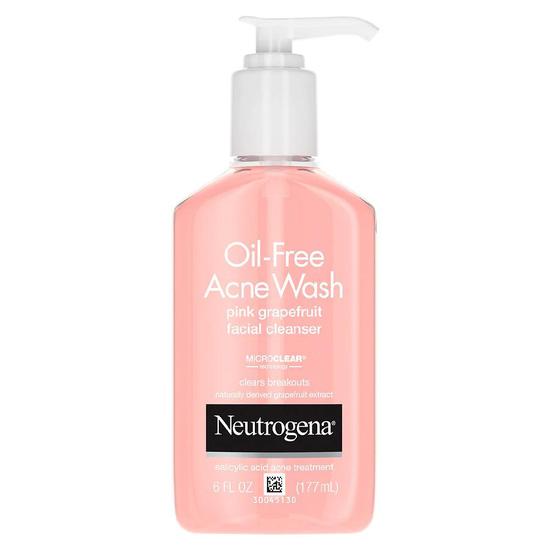 Neutrogena Pink Grapefruit Acne Face Wash & Cleanser 6 oz