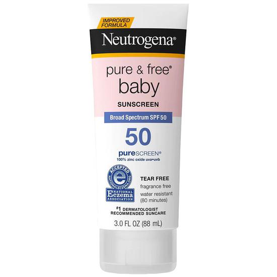Neutrogena Pure & Free Baby Mineral Sunscreen SPF 50 3 oz