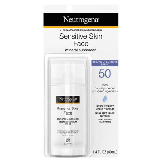 Neutrogena Sensitive Skin Face Sunscreen SPF 50 1 oz
