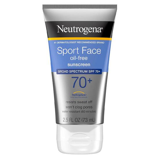 Neutrogena Sport Face Oil-Free Lotion Sunscreen SPF 70+ 2 oz