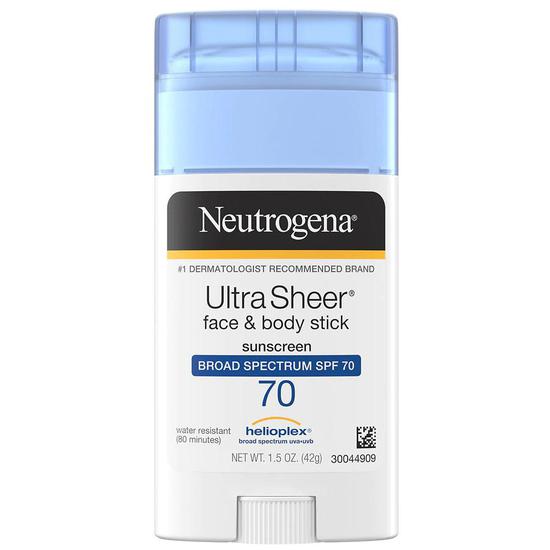 Neutrogena Ultra Sheer Face + Body Stick SPF 70 1 oz