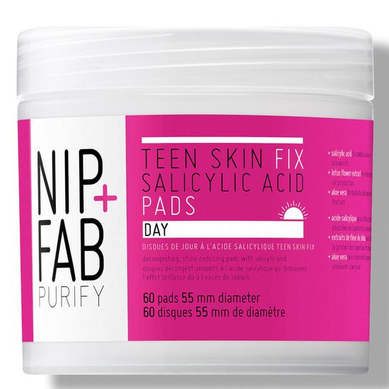 NIP+FAB Teen Skin Fix Salicylic Acid Day Pads 60 Pads