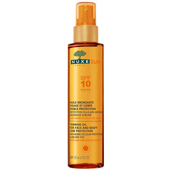 Nuxe Sun Tanning Oil For Face & Body SPF 10 5 oz