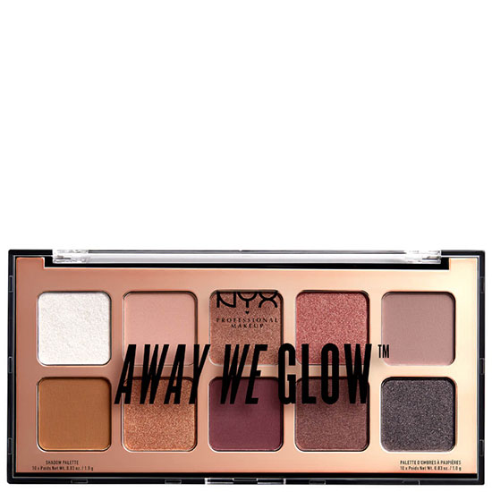 NYX Professional Makeup Away We Glow Shadow Palette Lovebeam