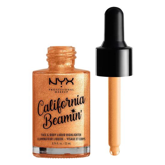 NYX Professional Makeup California Beamin' Face & Body Liquid Highlighter Bombshell