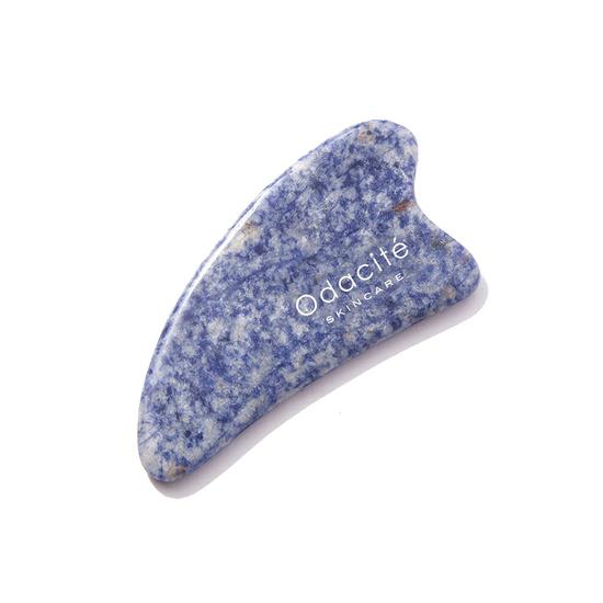 Odacite Crystal Contour Gua Sha Blue Sodalite Beauty Tool