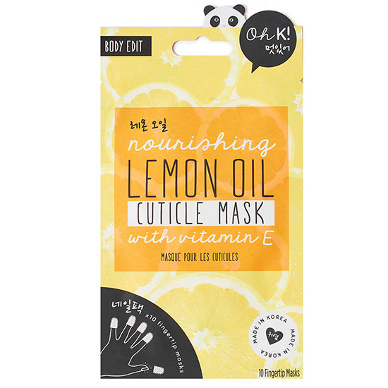 Oh k! Lemon Cuticle Finger Mask