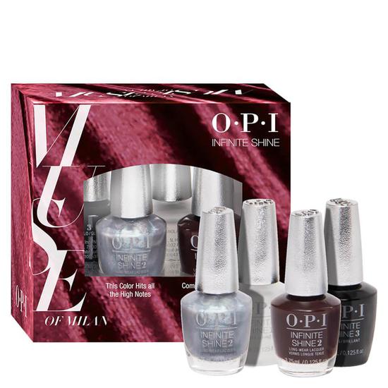 OPI Nail Polish Muse Of Milan Collection Infinite Shine Long Wear System Mini Gift Set