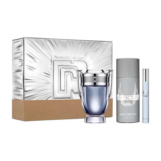 Paco Rabanne Invictus Eau De Toilette Gift Set 3 oz
