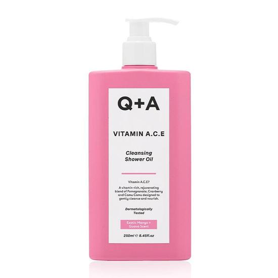 Q+A Vitamin A.C.E Cleansing Shower Oil 8 oz