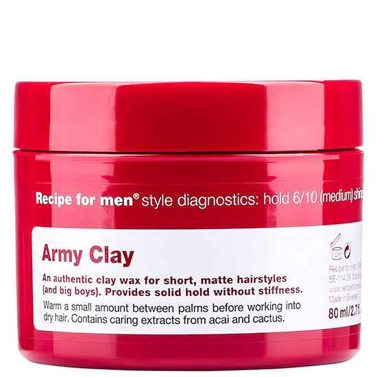 Recipe For Men Army Clay Wax