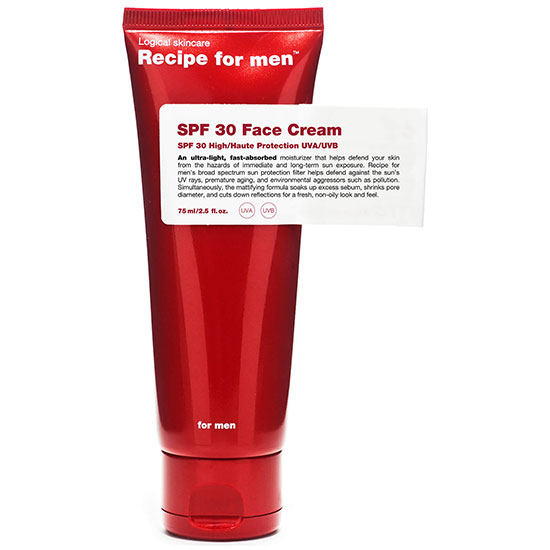 Recipe For Men SPF30 Face Cream