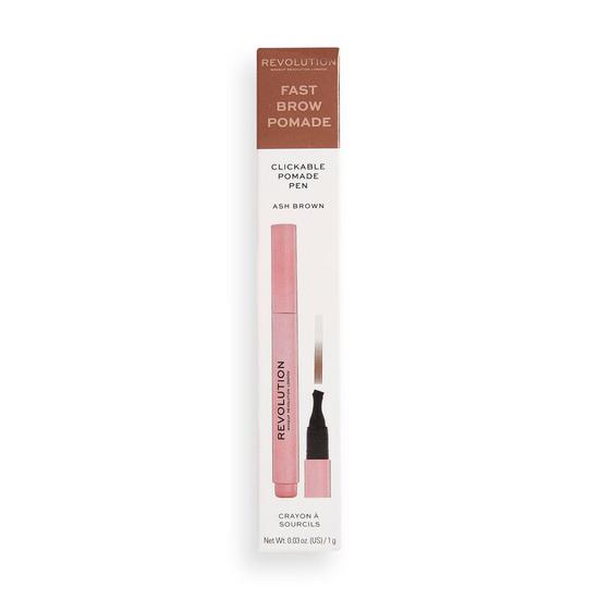Revolution Fast Brow Pomade Pen Ash Brown