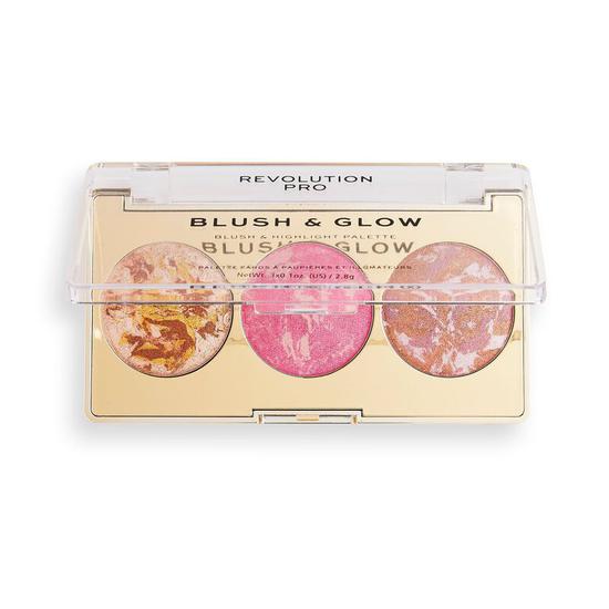 Revolution Pro Blush & Glow Face Palette Rose Glow