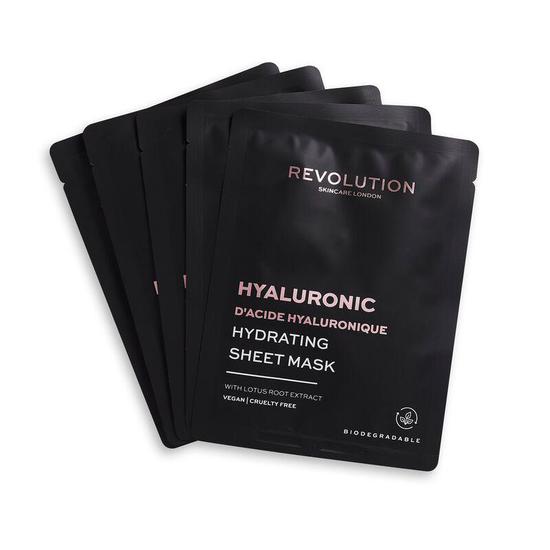 Revolution Skincare Biodegradable Hydrating Hyaluronic Acid Sheet Mask x5