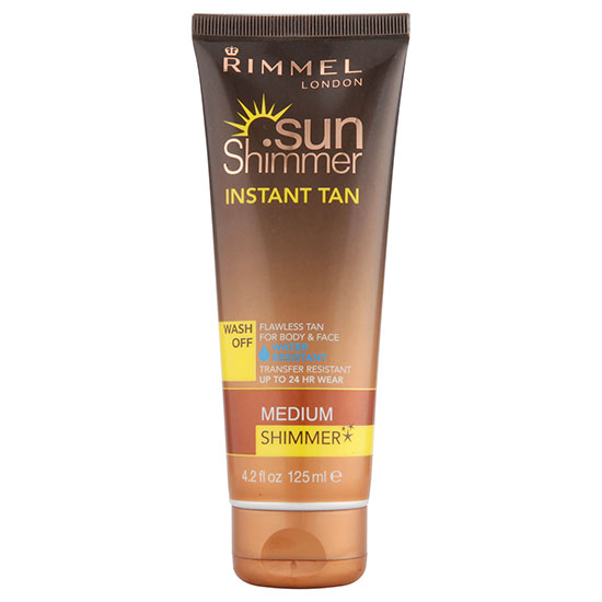 Rimmel Sunshimmer Water Resistant Wash Off Instant Tan Shimmer Medium Shimmer