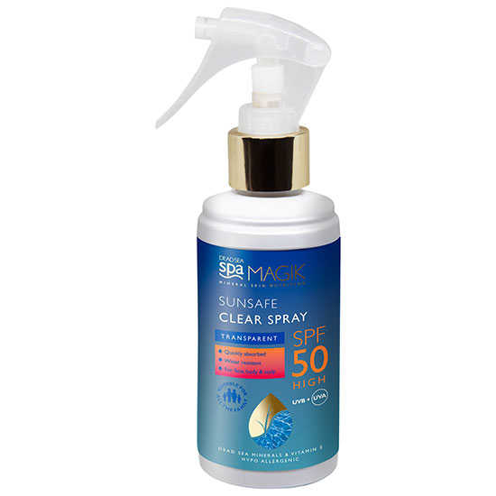 Dead Sea Spa Magik Sunsafe SPF50 Clear Spray