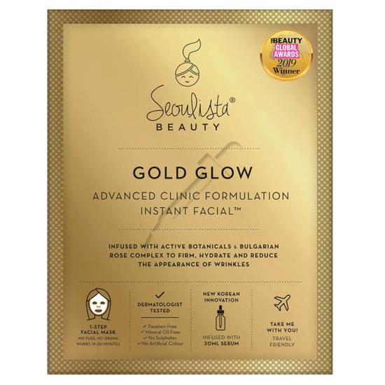 Seoulista Gold Glow Instant Facial One Mask