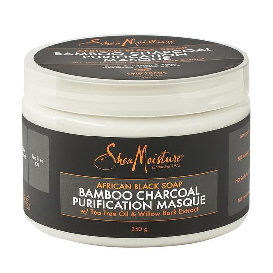 Shea Moisture African Black Soap Bamboo Charcoal Masque 12 oz