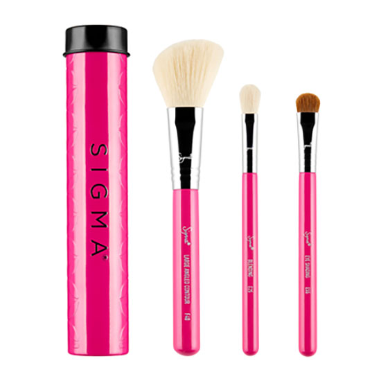 Sigma Beauty Essential Trio Brush Set Pink