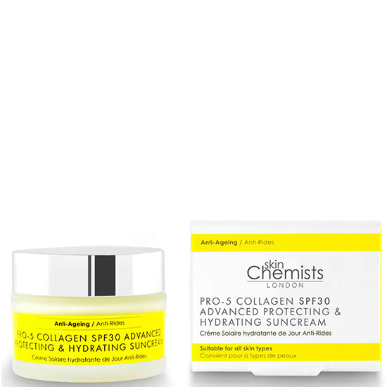 skinChemists London Pro 5 Collagen SPF30 Advanced Anti-Aging Protecting & Hydrating Sun Cream