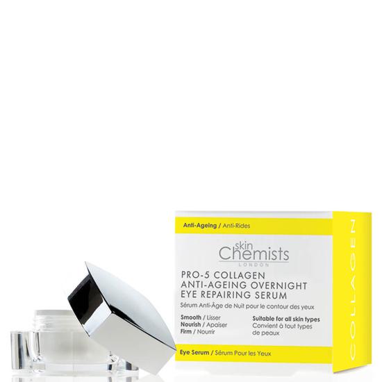 skinChemists Pro-5 Collagen Anti-Aging Overnight Eye Repairing Serum 0.5 oz