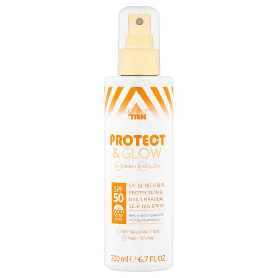 Skinny Tan Protect & Glow Milk Spray SPF 50 7 oz