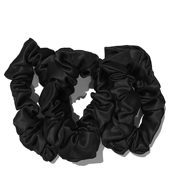 Slip Large Silk Scrunchies - 3 Pack Black