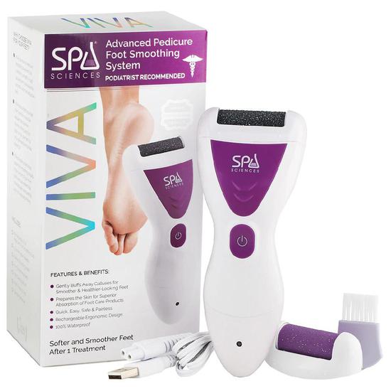Spa Sciences VIVA Advanced Pedicure Foot Smoothing System White