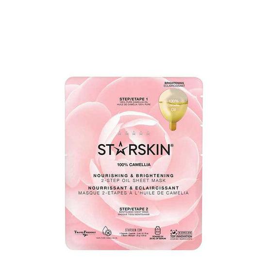 STARSKIN 100% Camellia Nourishing & Brightening 2-Step Oil Sheet Mask
