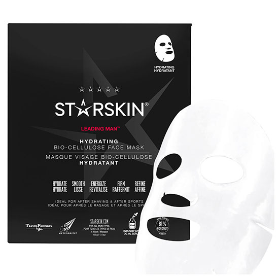 STARSKIN Leading Man Hydrating Coconut Bio Cellulose Second Skin Face Mask