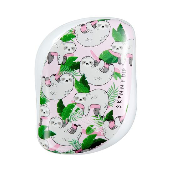 Tangle Teezer x SkinnyDip Compact Styler Detangling Hair Brush So Slow Sloth