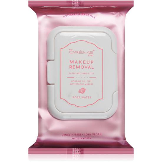 The Creme Shop Clear The Way! Rose Water Pre-Wet Towelettes x 30
