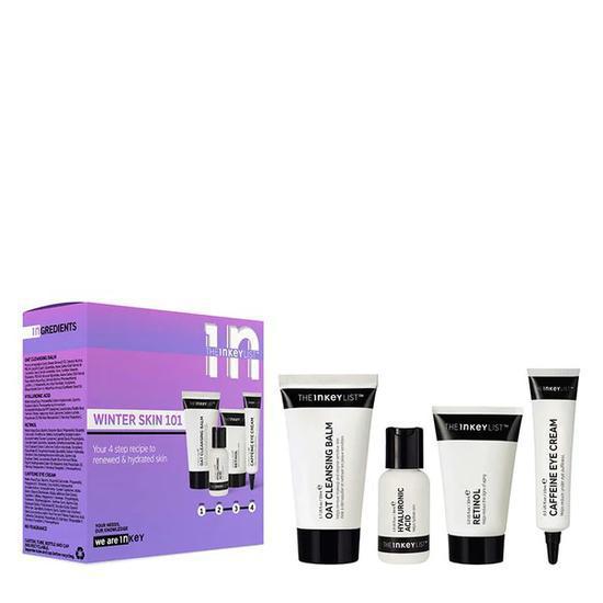 The INKEY List Winter Skin 101 Cleansing Balm + Hyaluronic Acid + Retinol + Eye Cream